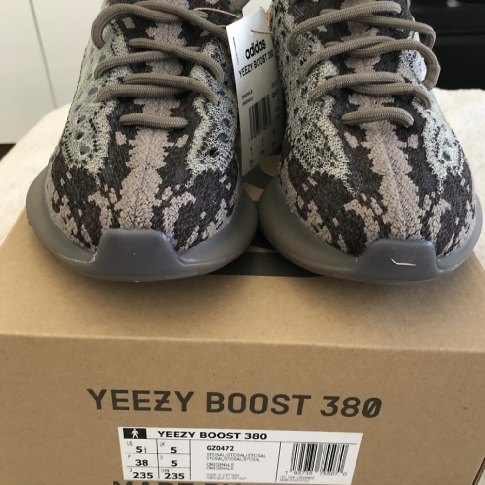 Adidas Yeezy Boost 380 in Gray and Brown